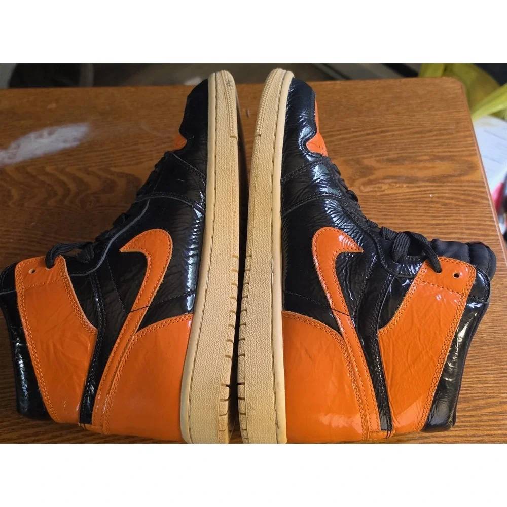 Jordan‎ Air Jordan 1 Retro High OG Shattered Backboard 8 Black/Orange Men's Sn…